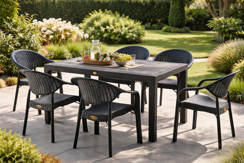 Градински комплект 6 BAMBOO ARMCHAIR TABLE SET