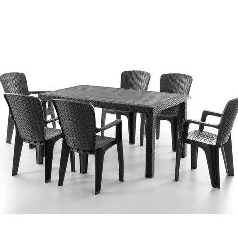Градински комплект 6 LIZA ARMCHAIR TABLE SET