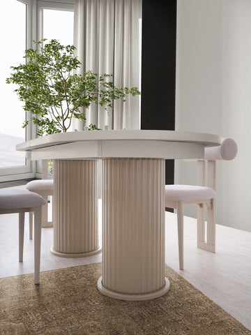 Трапезна маса с 6 стола Лале