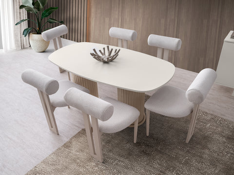 Трапезна маса с 6 стола Нарин