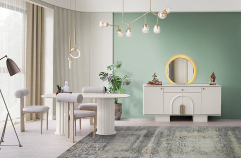 Трапезна маса с 6 стола Нил