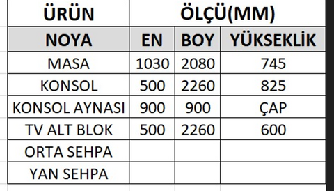 Трапезен комплект NOYA Маса + 6 стола