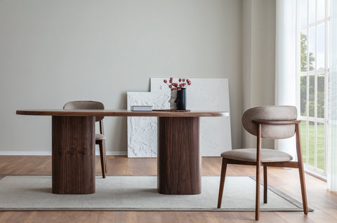 Трапезен комплект NOREVA WALNUT маса + 6 стола